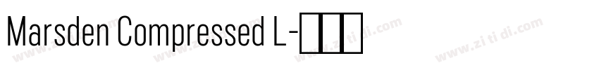 Marsden Compressed L字体转换